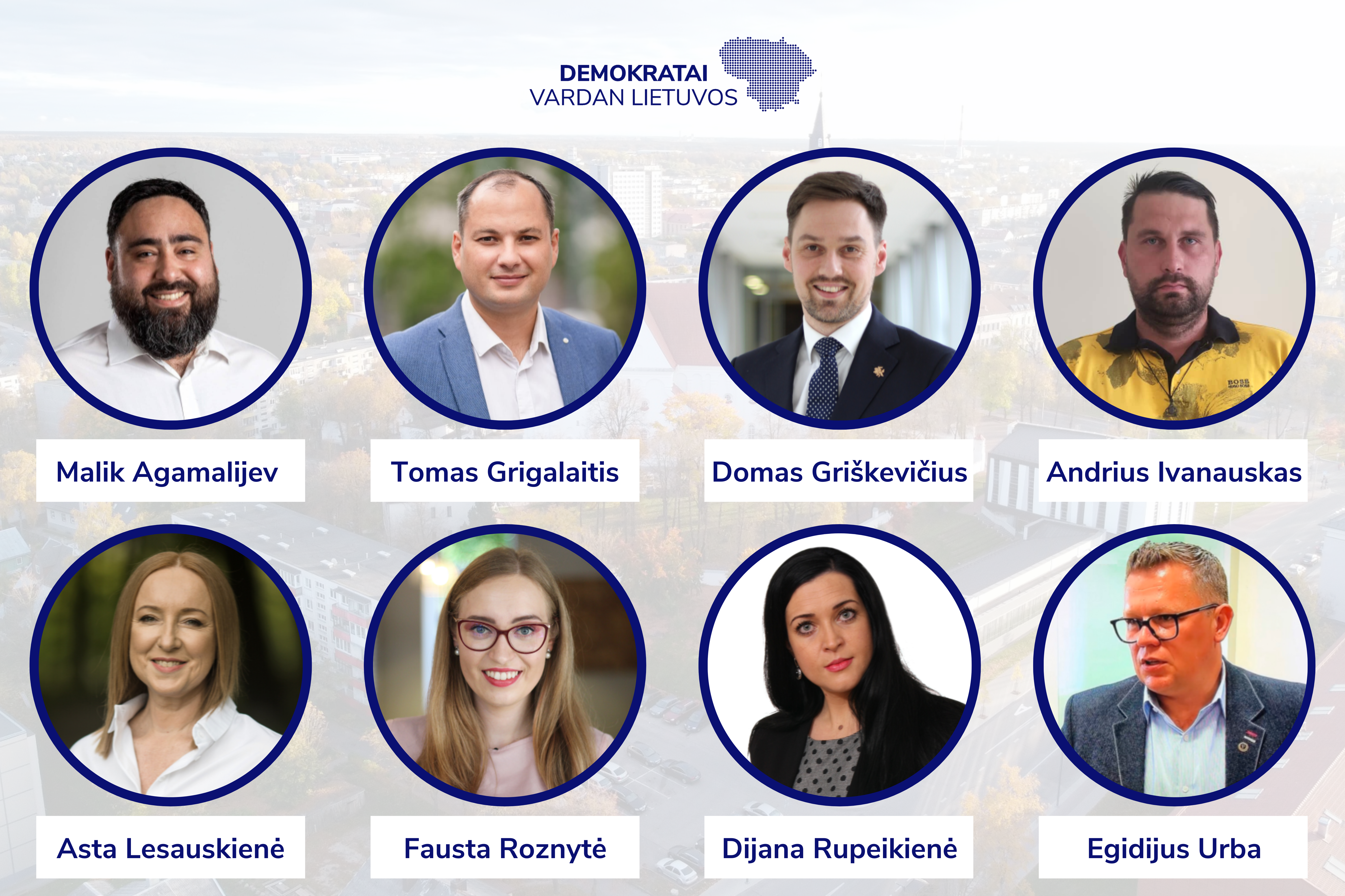 Demokratų sąjungos „Vardan Lietuvos“ Šiaulių skyrius paskelbė kandidatus į miesto merus